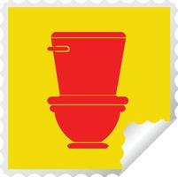 toilet plein pellen sticker vector illustratie