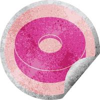 donut grafisch vector circulaire pellen sticker