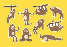 Gratis Sloth Cartoon Vector