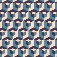 abstracte geometrische kubussen naadloze patroon vector