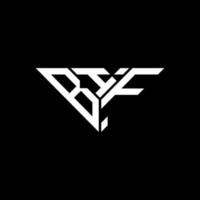 bif brief logo creatief ontwerp met vector grafisch, bif gemakkelijk en modern logo in driehoek vorm geven aan.