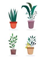 potplanten pictogramserie vector