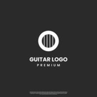 gitaar eerste O logo ontwerp modern concept vector