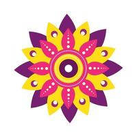 diwali bloemen mandala vector