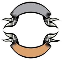 wijnoogst retro vector logo voor banier, lint banier set. linten verzameling