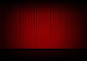 rood gordijn opera, bioscoop of theater stadium gordijnen vector