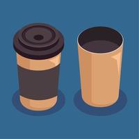 nemen weg mockups cups vector