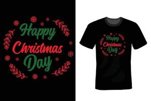 Kerstmis dag t-shirt ontwerp sjabloon vector