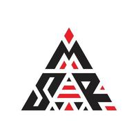 uniek driehoek drie brief logo ontwerp vector