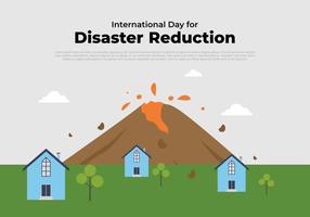 Internationale dag voor ramp vermindering gevierd Aan oktober 13. vector