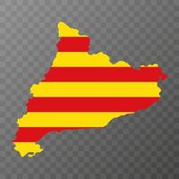 Catalonië kaart, Spanje regio. vector illustratie.