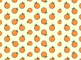 naadloos patroon met fruit sinaasappelen, oranje fruit achtergrond. kan worden gebruikt voor verpakking, omhulsel papier, groet kaarten, stickers, stoffen en afdrukken. vector