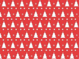 naadloos patroon geïsoleerd rood achtergrond met boom, ster, en sneeuwvlokken. de ontwerp gebruikt voor afdrukken, achtergrond, geschenk inpakken, baby kleren, textiel, vector illustratie
