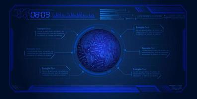 modern hud technologie achtergrond vector