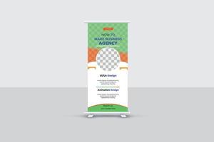 zakelijke roll-up banner vector