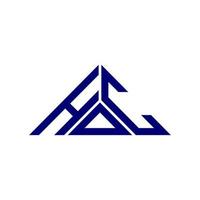 hdc brief logo creatief ontwerp met vector grafisch, hdc gemakkelijk en modern logo in driehoek vorm geven aan.