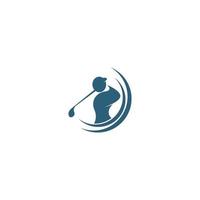 golf icoon logo illustratie vector