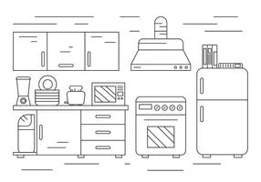 Gratis Keuken Illustratie vector