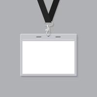 blanco ID kaart kaart mockup vector