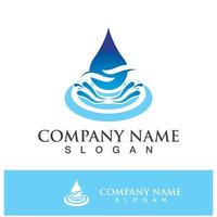 water laten vallen logo icoon illustratie vector