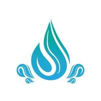 water laten vallen logo icoon illustratie vector