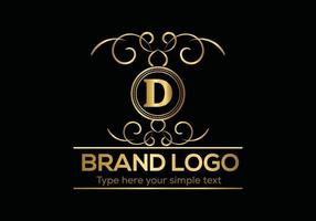 eerste brief luxe logo sjabloon in vector kunst voor restaurant, hotel, heraldisch, sieraden, mode, en andere vector illustratie.