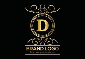 eerste brief luxe logo sjabloon in vector kunst voor restaurant, hotel, heraldisch, sieraden, mode, en andere vector illustratie.