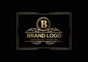 eerste brief luxe logo sjabloon in vector kunst voor restaurant, hotel, heraldisch, sieraden, mode, en andere vector illustratie.