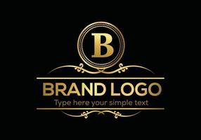 eerste brief luxe logo sjabloon in vector kunst voor restaurant, hotel, heraldisch, sieraden, mode, en andere vector illustratie.