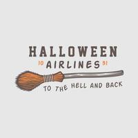 wijnoogst retro halloween logo, embleem, insigne, label, markering, gepatched monochroom grafisch kunst illustratie vector