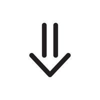 pijl icoon vector logo sjabloon in modieus vlak ontwerp