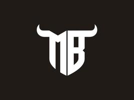 eerste mb stier logo ontwerp. vector