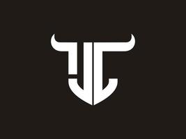 eerste jl stier logo ontwerp. vector