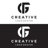 creatief ontwerp logo sjabloon eerste brief f gg f monogram dat is elegant, luxueus, uniek en modern. logo voor identiteit, bedrijf kaarten, etiketten en merken. vector