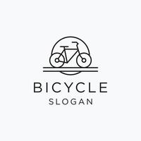 fiets logo icoon vlak ontwerp sjabloon vector