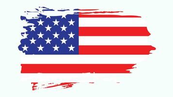 vervaagd grungy stijl Amerikaans vlag vector