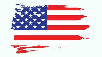 borstel effect Amerikaans grunge structuur vlag vector