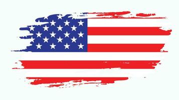 wijnoogst Amerikaans grunge vlag vector