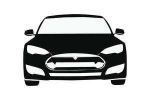 auto illustratie voorkant visie, auto icoon, vervoer concept vector