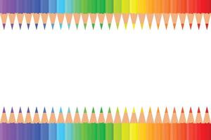 kleur potloden isoleren Aan wit achtergrond. vector