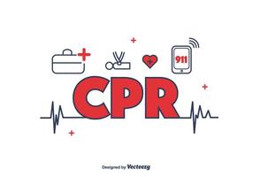 CPR Pictogrammen Vector