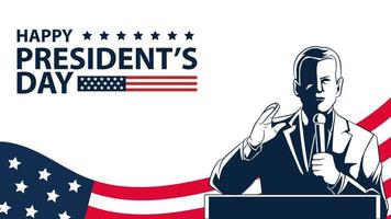 president's day achtergrond vector