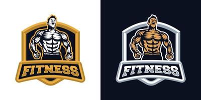 fitness logo vector