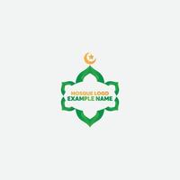 moskee logo sjabloon ontwerp vector, embleem, concept ontwerp, creatief symbool, icoon vector