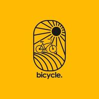 fiets logo vector