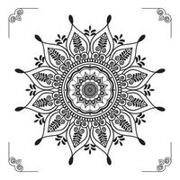 creatief, modern, abstract en professioneel luxe siermandala-achtergrondontwerp of patroonontwerpvector vector