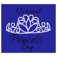 nationaal prinses dag, idee voor poster, banier, folder of ansichtkaart vector