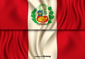 Vectorillustratie Van Peru Vlag vector