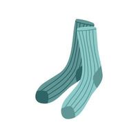 vector illustratie vlak ontwerp kleurrijk sokken .textiel warm kleren sokken paar- schattig decoratie wol winter kleding.