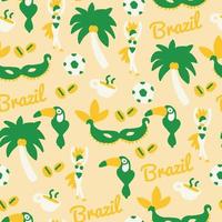 Brazilië naadloos patroon vector
